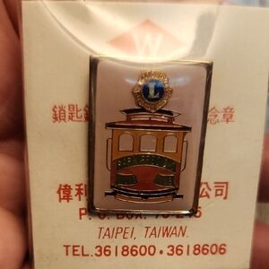 Vintage Park Presidio Lions Club Cable Car Souvenir Trading Pin New
